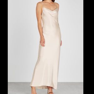 Alice + Olivia Harmony Maxi Slip Dress in Champagne